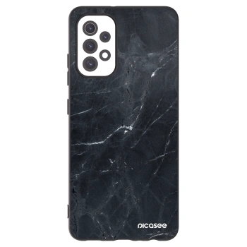 Picasee silikonový černý obal pro Samsung Galaxy A32 5G A326B - Black marble