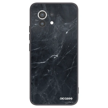 Picasee silikonový černý obal pro Xiaomi Mi 11 - Black marble