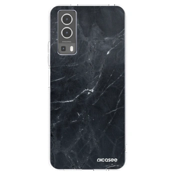 Picasee silikonový průhledný obal pro Vivo Y72 5G - Black marble