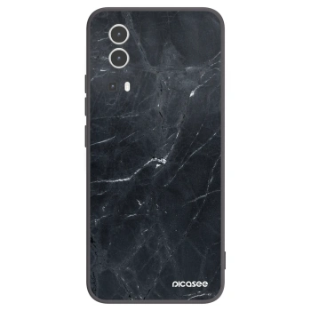 Picasee silikonový černý obal pro Vivo Y72 5G - Black marble