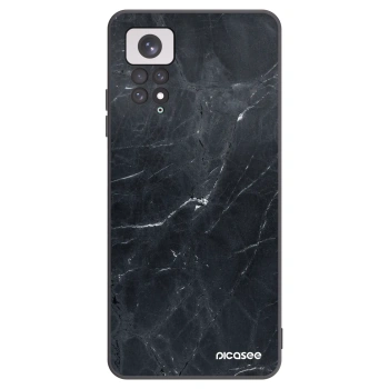 Picasee silikonový černý obal pro Xiaomi Redmi Note 11 - Black marble