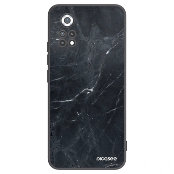 Picasee silikonový černý obal pro Xiaomi Poco X4 Pro 5G - Black marble