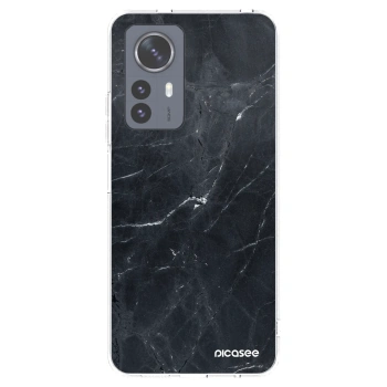 Picasee silikonový průhledný obal pro Xiaomi 12 Pro - Black marble