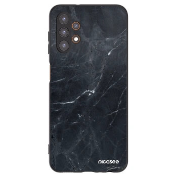 Picasee silikonový černý obal pro Samsung Galaxy A13 4G A135 - Black marble