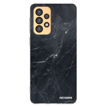 Picasee silikonový průhledný obal pro Samsung Galaxy A33 5G A336 - Black marble