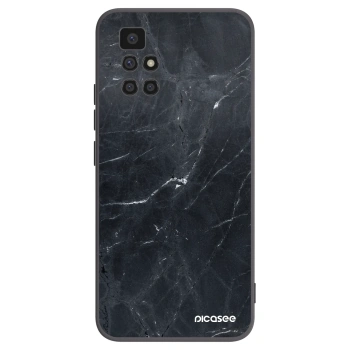 Picasee silikonový černý obal pro Xiaomi Redmi 10 (2022) - Black marble