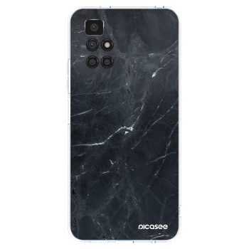 Picasee silikonový průhledný obal pro Xiaomi Redmi 10 (2022) - Black marble
