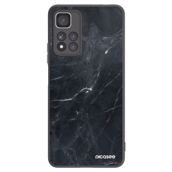 Picasee silikonový černý obal pro Xiaomi Redmi Note 11 Pro+ 5G - Black marble