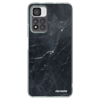Picasee silikonový průhledný obal pro Xiaomi Redmi Note 11 Pro+ 5G - Black marble