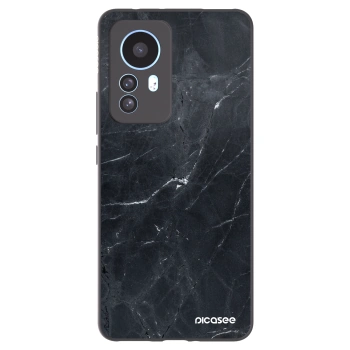 Picasee silikonový černý obal pro Xiaomi 12T - Black marble