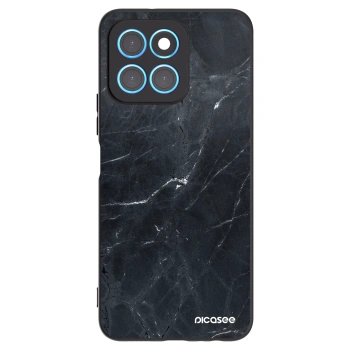 Picasee silikonový černý obal pro Honor X6 - Black marble