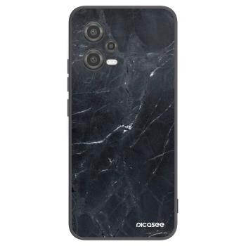 Picasee silikonový černý obal pro Xiaomi Poco X5 - Black marble