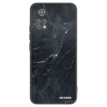 Picasee silikonový černý obal pro Xiaomi Redmi Note 11S 5G - Black marble