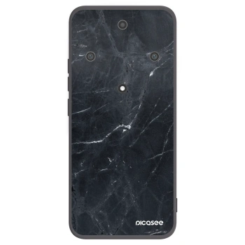 Picasee silikonový černý obal pro Honor Magic5 Lite 5G - Black marble