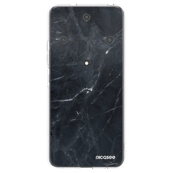 Picasee silikonový průhledný obal pro Honor Magic5 Lite 5G - Black marble