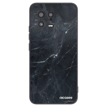 Picasee silikonový černý obal pro Xiaomi 13 - Black marble