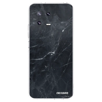 Picasee silikonový průhledný obal pro Xiaomi 13 Pro - Black marble