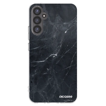 Picasee silikonový průhledný obal pro Samsung Galaxy A34 5G A346B - Black marble