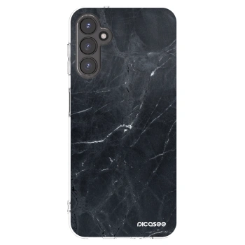 Picasee silikonový průhledný obal pro Samsung Galaxy A14 4G A145R - Black marble