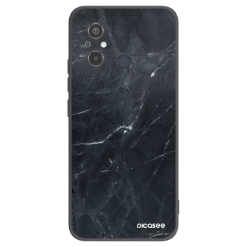 Picasee silikonový černý obal pro Xiaomi Redmi 12C - Black marble