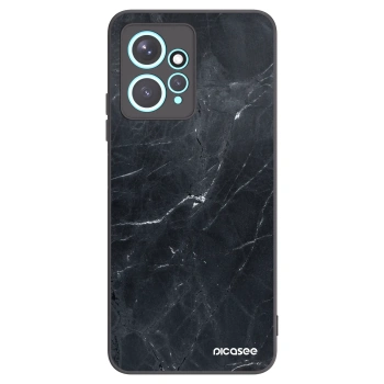 Picasee silikonový černý obal pro Xiaomi Redmi Note 12 4G - Black marble