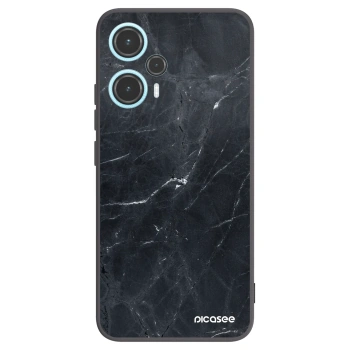 Picasee silikonový černý obal pro Xiaomi Poco F5 - Black marble