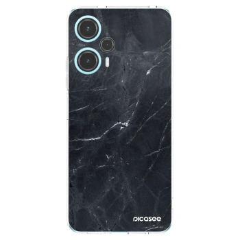 Picasee silikonový průhledný obal pro Xiaomi Poco F5 - Black marble