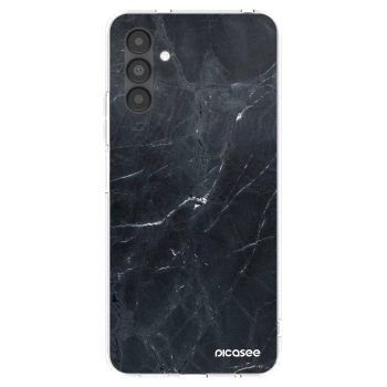 Picasee silikonový průhledný obal pro Samsung Galaxy A04s A047F - Black marble