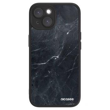 Obal pro Apple iPhone 15 - Black marble