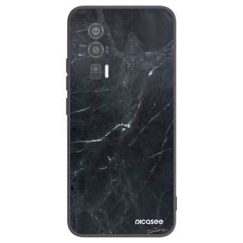 Picasee silikonový černý obal pro Xiaomi Poco F5 Pro 5G - Black marble