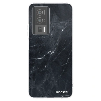 Picasee silikonový průhledný obal pro Xiaomi Poco F5 Pro 5G - Black marble