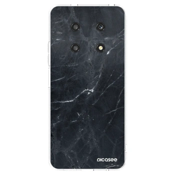 Picasee silikonový průhledný obal pro Honor Magic4 Lite 5G - Black marble