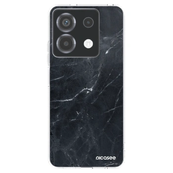 Picasee silikonový průhledný obal pro Xiaomi Poco X6 - Black marble
