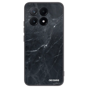 Picasee silikonový černý obal pro Xiaomi Poco X6 Pro - Black marble