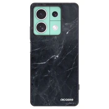 Picasee silikonový černý obal pro Xiaomi Redmi Note 13 5G - Black marble