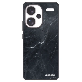 Picasee silikonový černý obal pro Xiaomi Redmi Note 13 Pro+ 5G - Black marble
