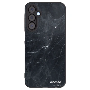 Picasee silikonový černý obal pro Samsung Galaxy A25 A256B 5G - Black marble