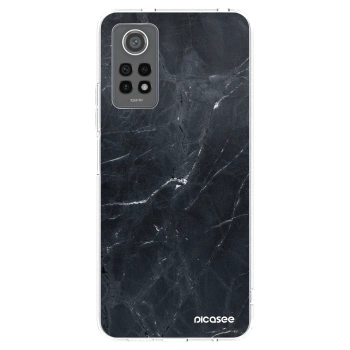 Picasee silikonový průhledný obal pro Xiaomi Redmi Note 12 Pro 4G - Black marble