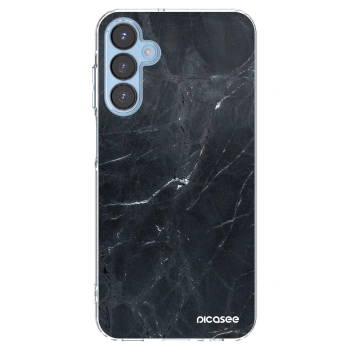 Picasee silikonový průhledný obal pro Samsung Galaxy A15 A156B 5G - Black marble