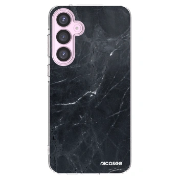 Picasee silikonový průhledný obal pro Samsung Galaxy A55 5G A556B - Black marble