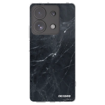 Picasee silikonový průhledný obal pro Xiaomi Redmi Note 13 Pro 4G - Black marble
