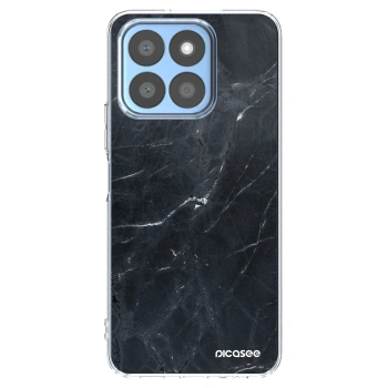 Picasee silikonový průhledný obal pro Honor X8b - Black marble