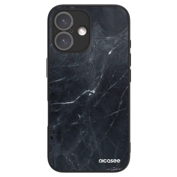 Picasee ULTIMATE CASE MagSafe pro Apple iPhone 16 - Black marble