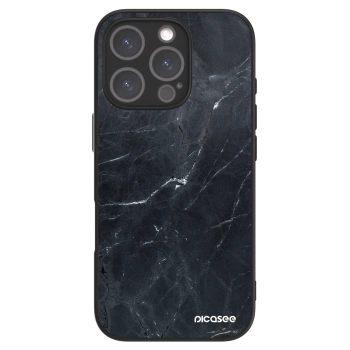 Obal pro Apple iPhone 16 Pro - Black marble