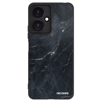 Picasee silikonový černý obal pro Xiaomi Redmi 13C 5G - Black marble