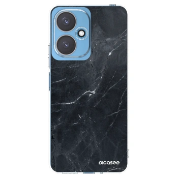 Picasee silikonový průhledný obal pro Xiaomi Redmi 13C 5G - Black marble