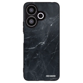 Picasee silikonový černý obal pro Xiaomi Redmi 13 4G - Black marble