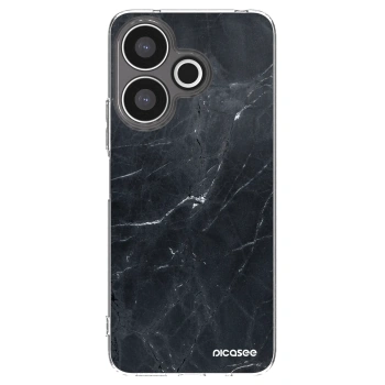 Picasee silikonový průhledný obal pro Xiaomi Redmi 13 4G - Black marble
