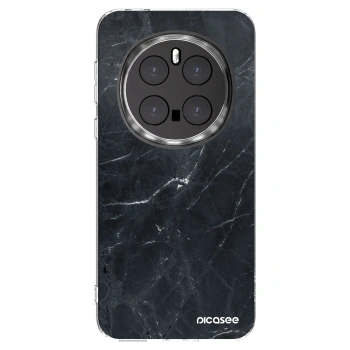 Picasee silikonový průhledný obal pro Honor Magic7 Pro 5G - Black marble