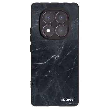 Picasee silikonový černý obal pro Xiaomi Redmi Note 14 Pro 4G - Black marble